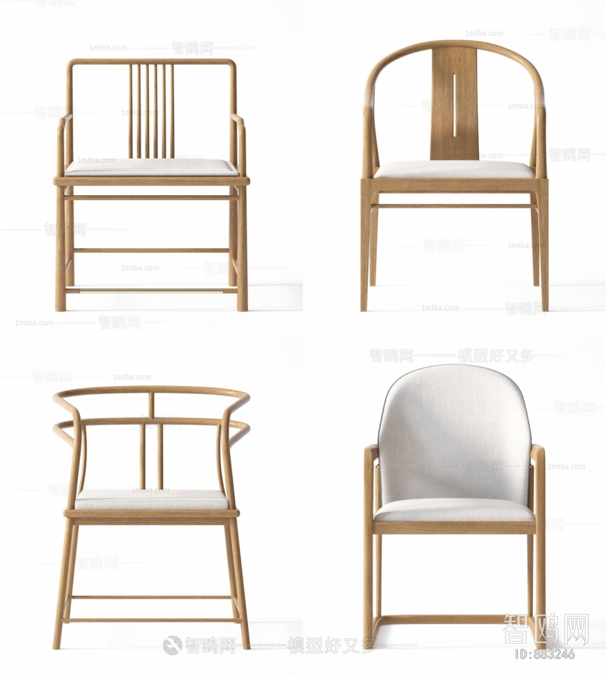 New Chinese Style Single Chair