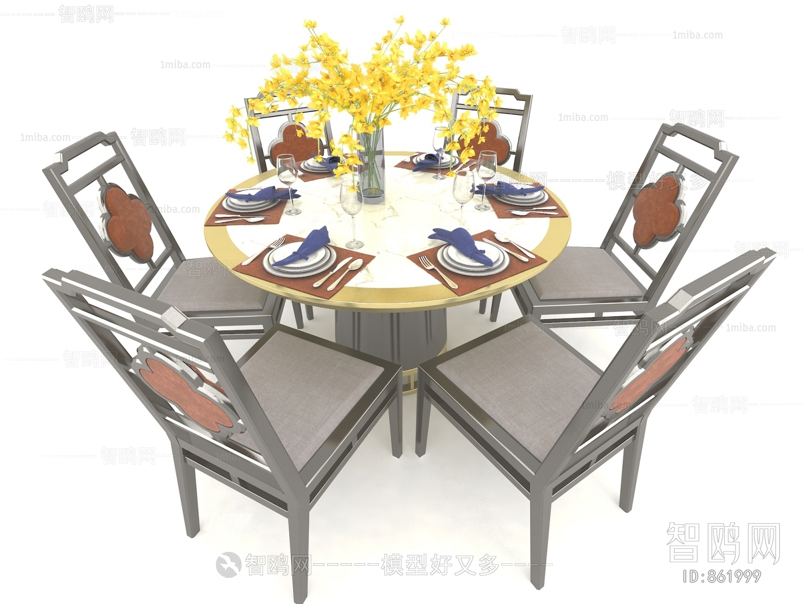 New Chinese Style Dining Table And Chairs