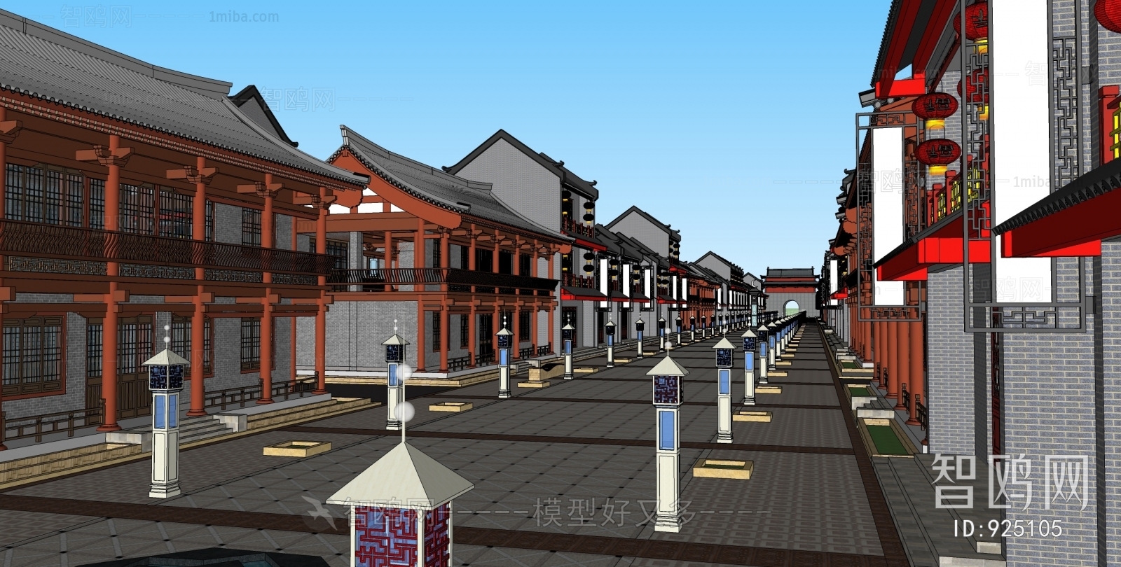 中式古建商业步行街