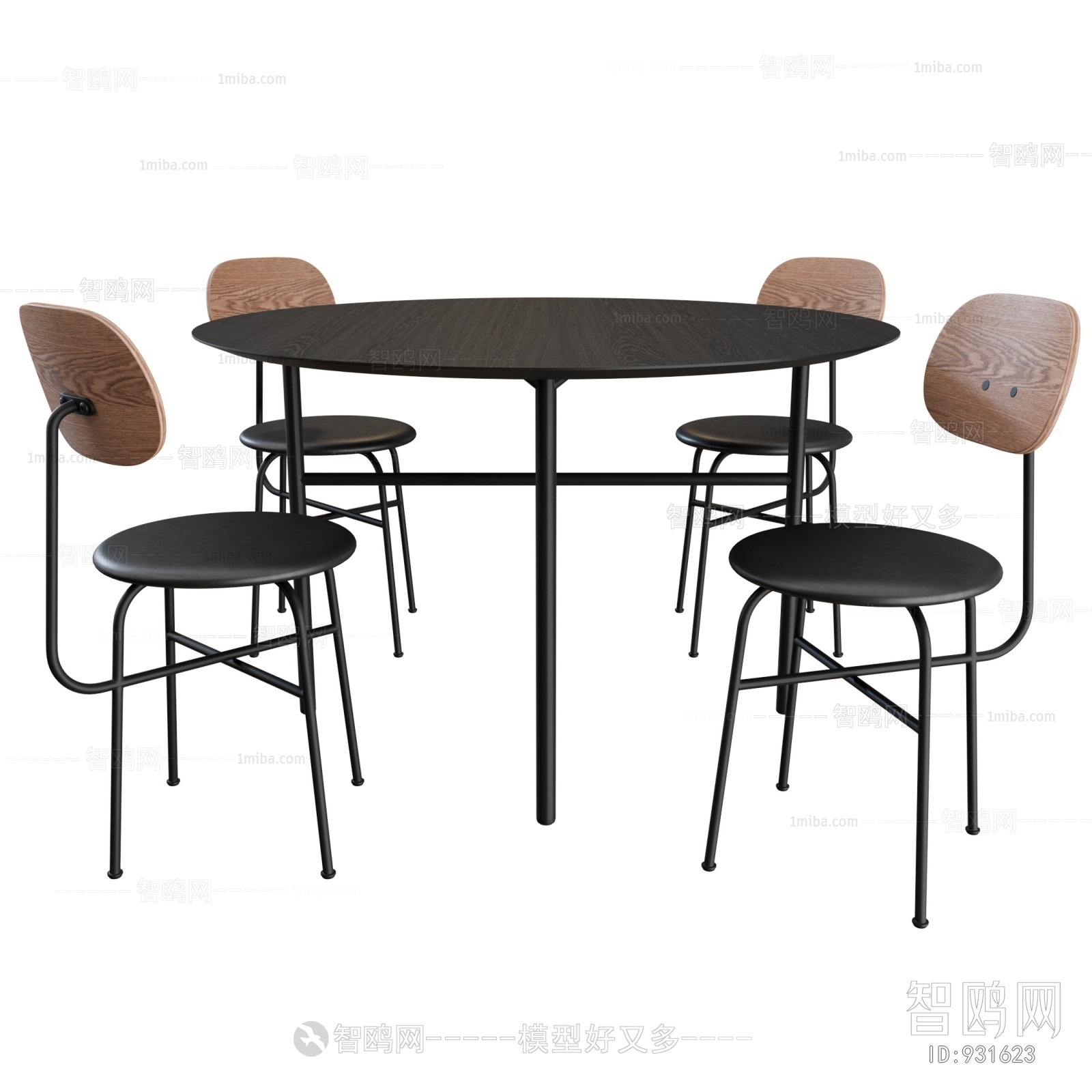 Industrial Style Dining Table And Chairs