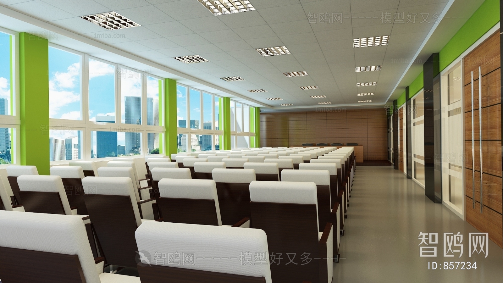 New Chinese Style Office Lecture Hall