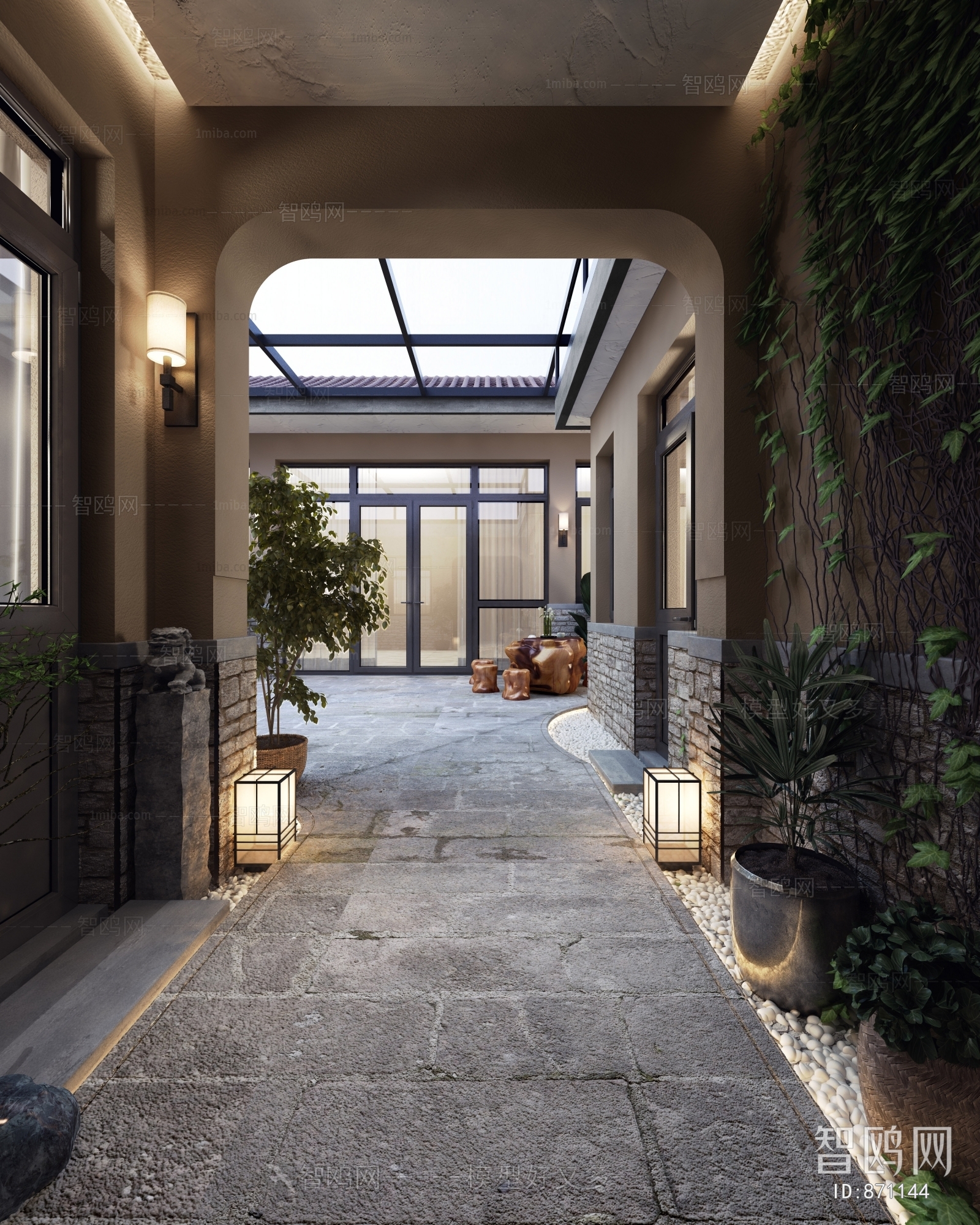 New Chinese Style Courtyard/landscape