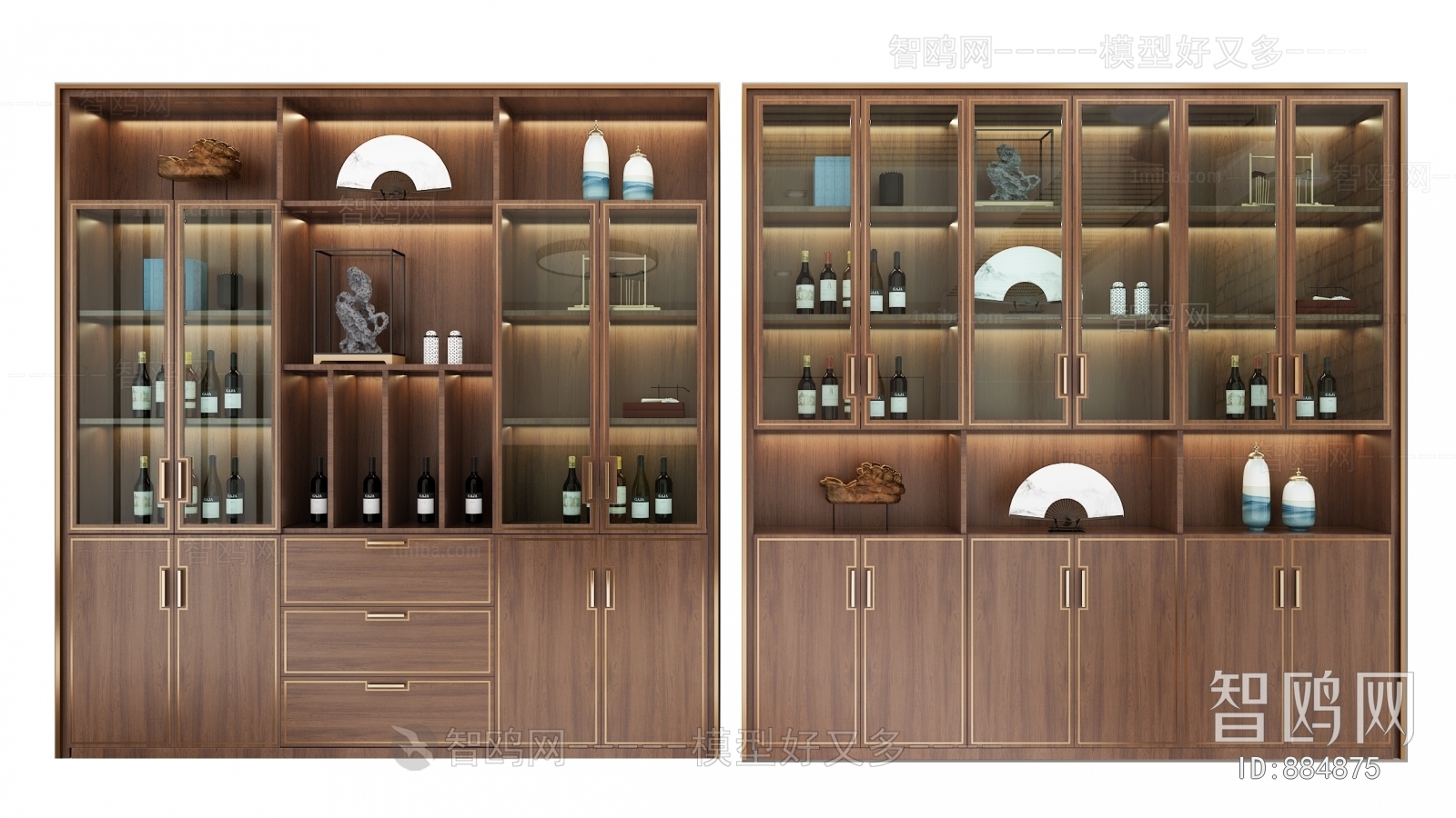 New Chinese Style Wine Cabinet