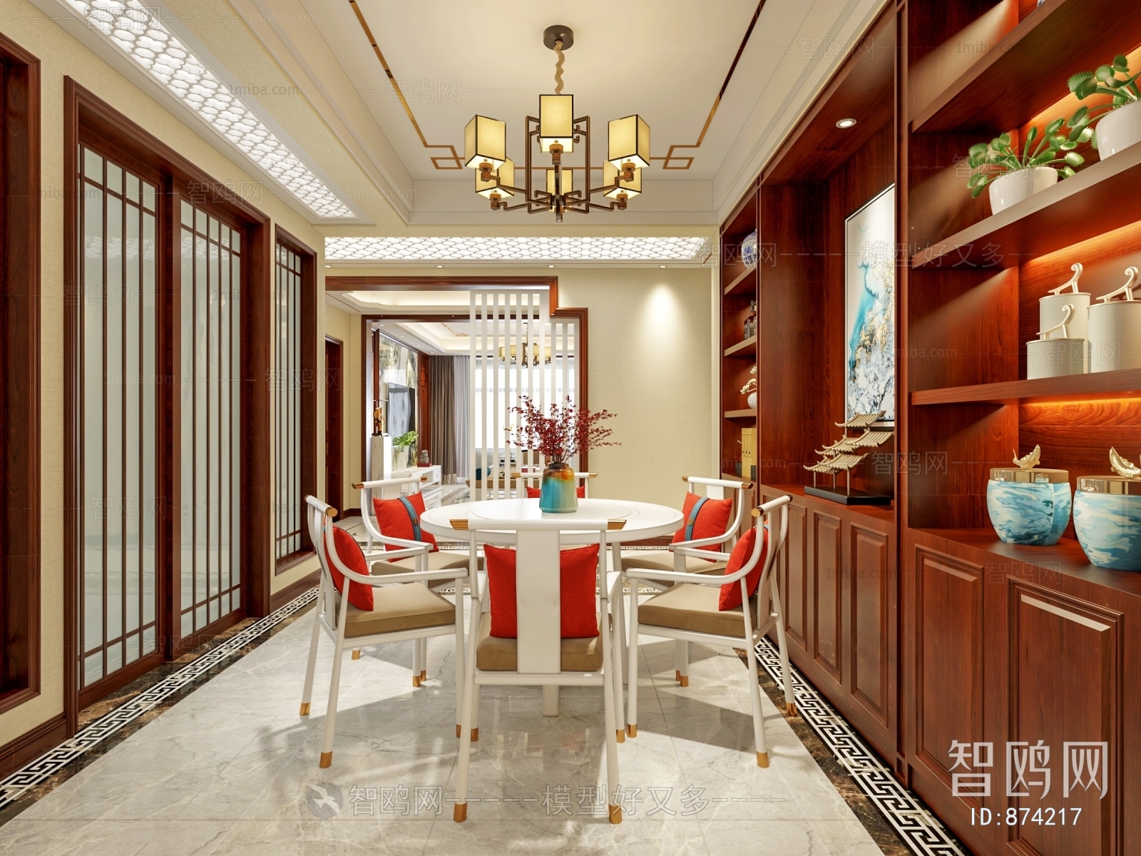 New Chinese Style Dining Room