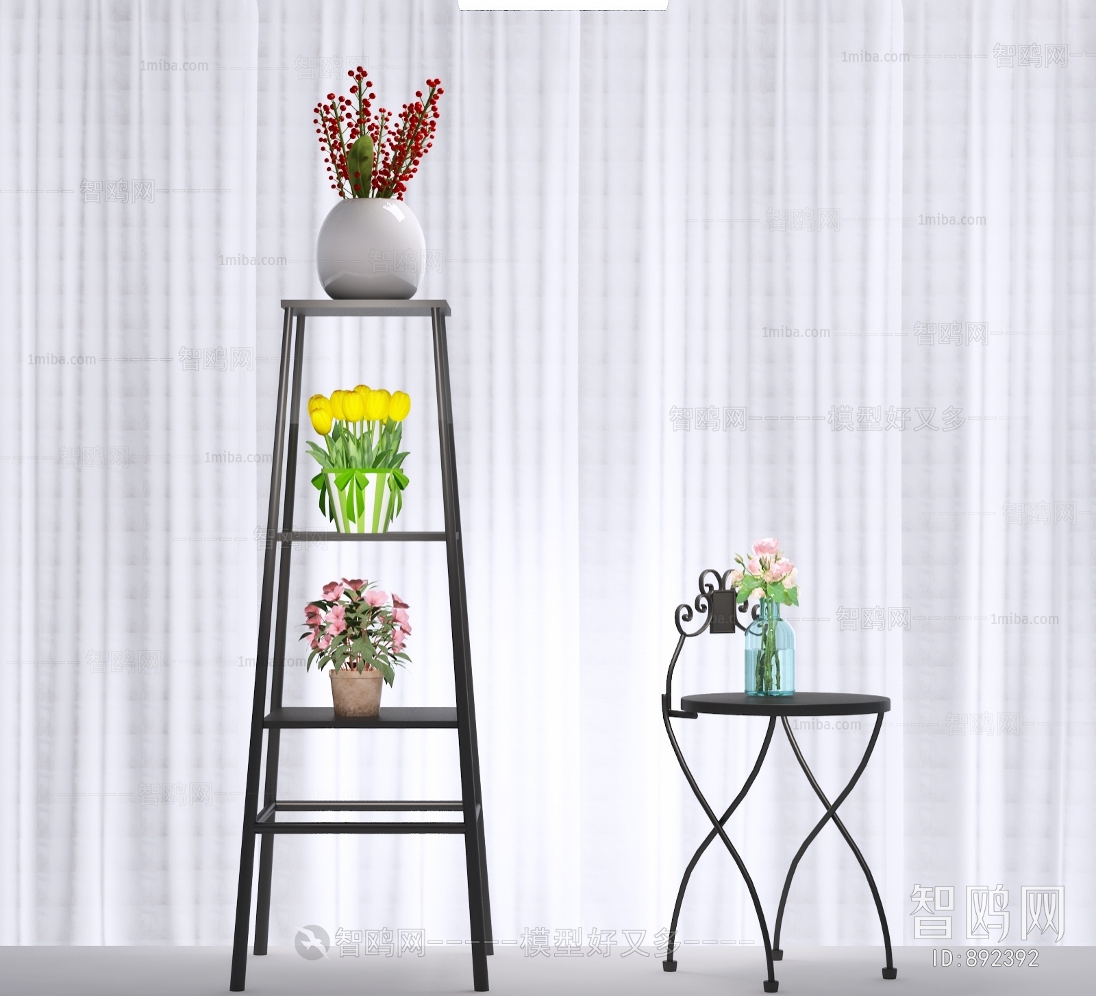 Modern Flower Shelf