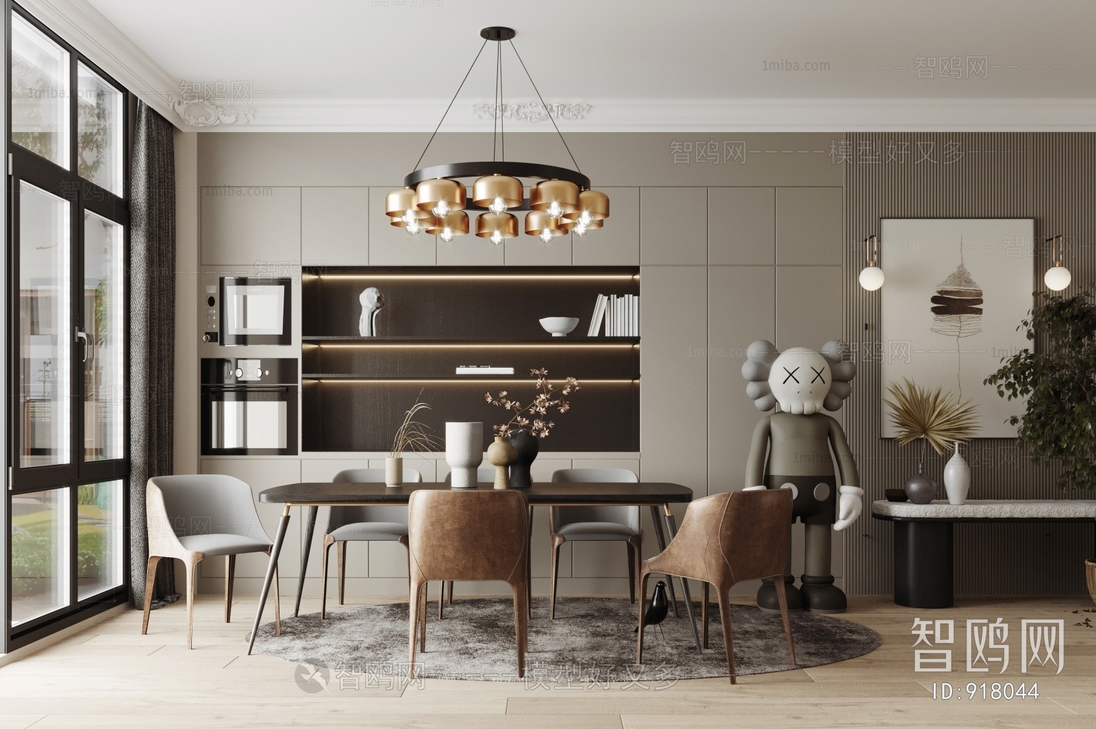 Wabi-sabi Style Dining Room