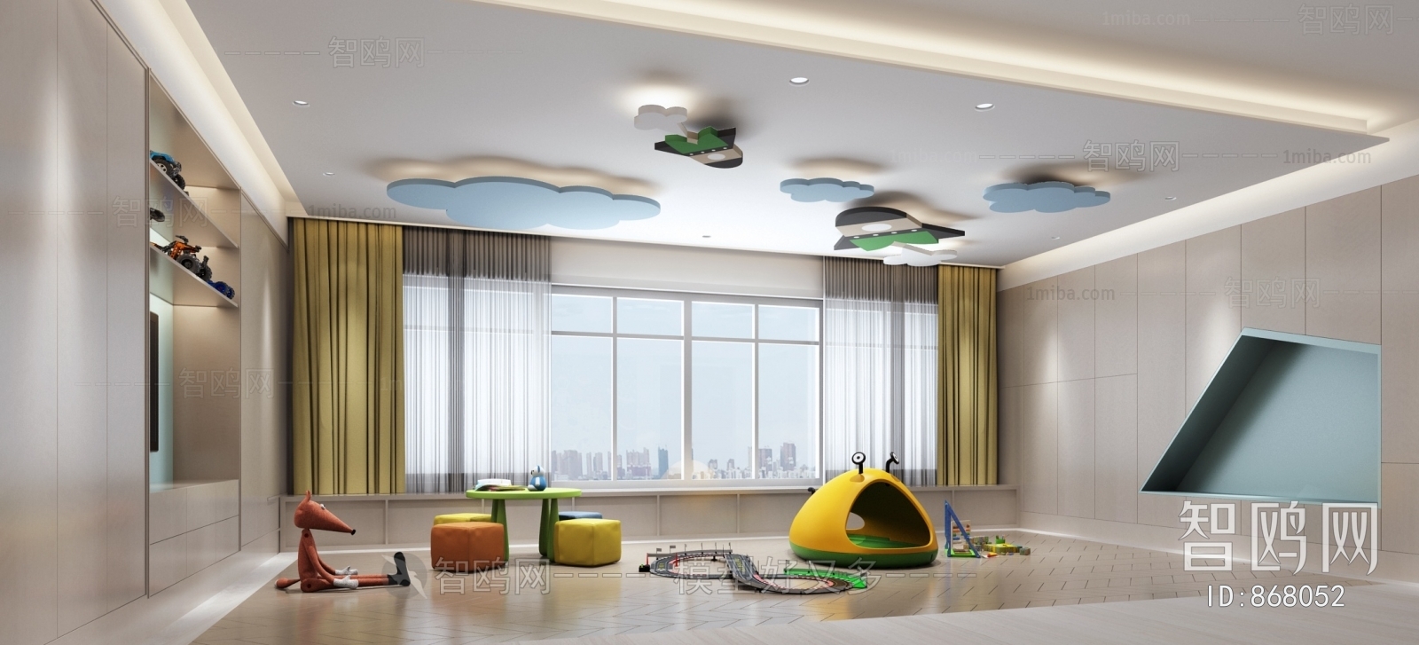 Modern Children's Room Activity Room