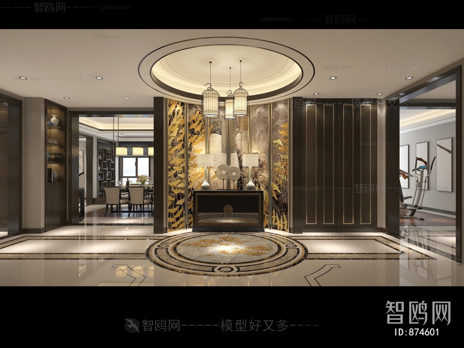 New Chinese Style Hallway