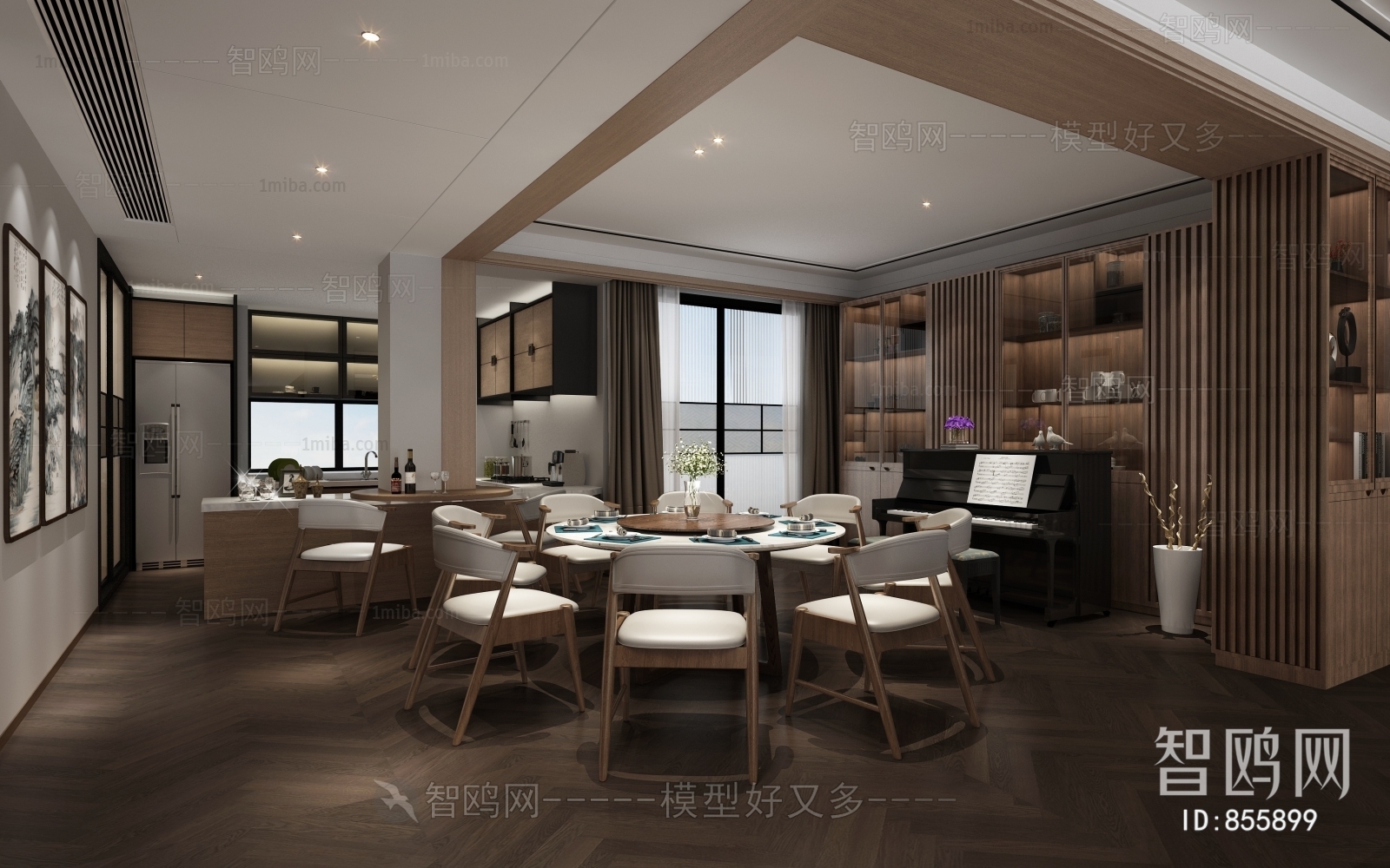 New Chinese Style Dining Room