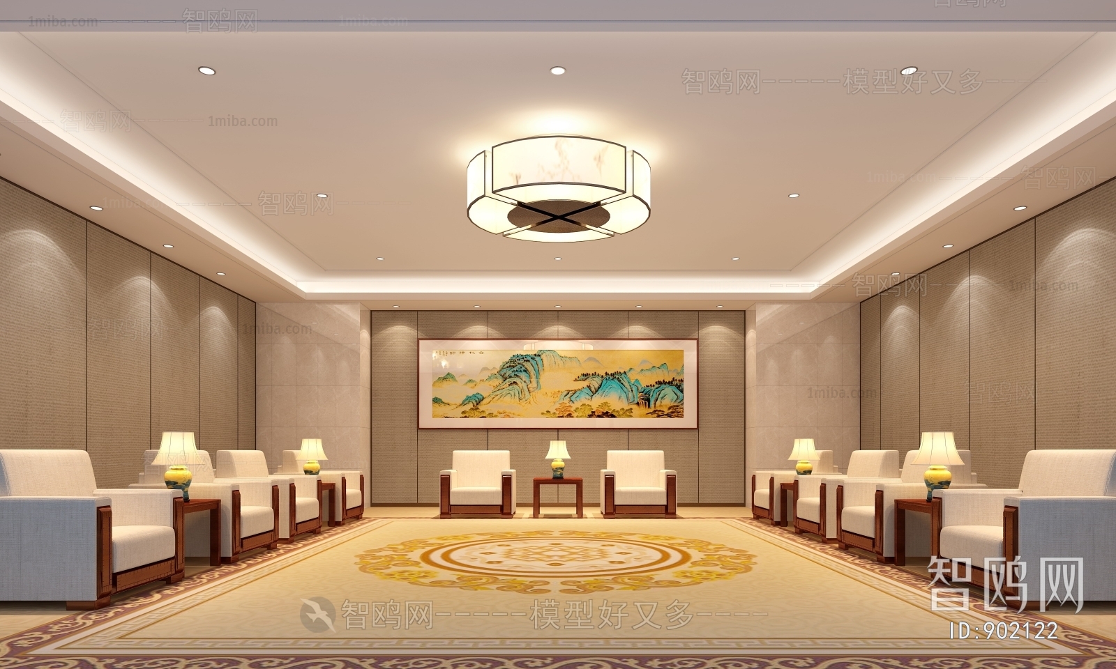 New Chinese Style Reception Room