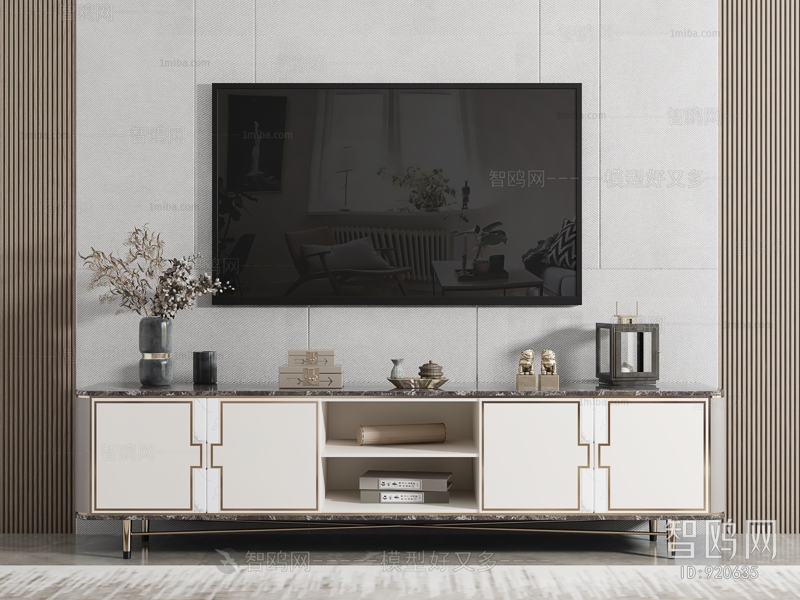 New Chinese Style TV Cabinet