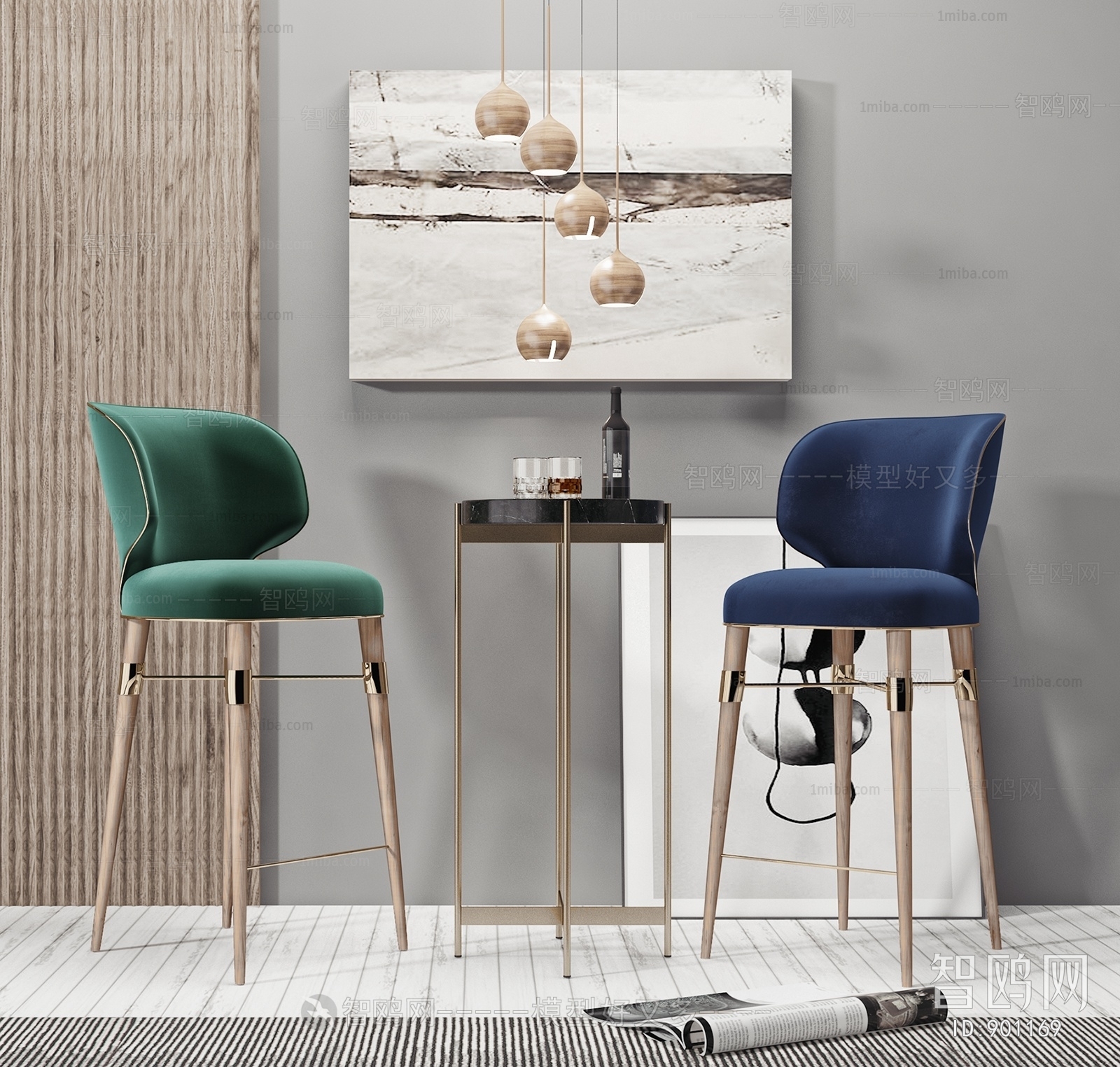 Nordic Style Bar Chair