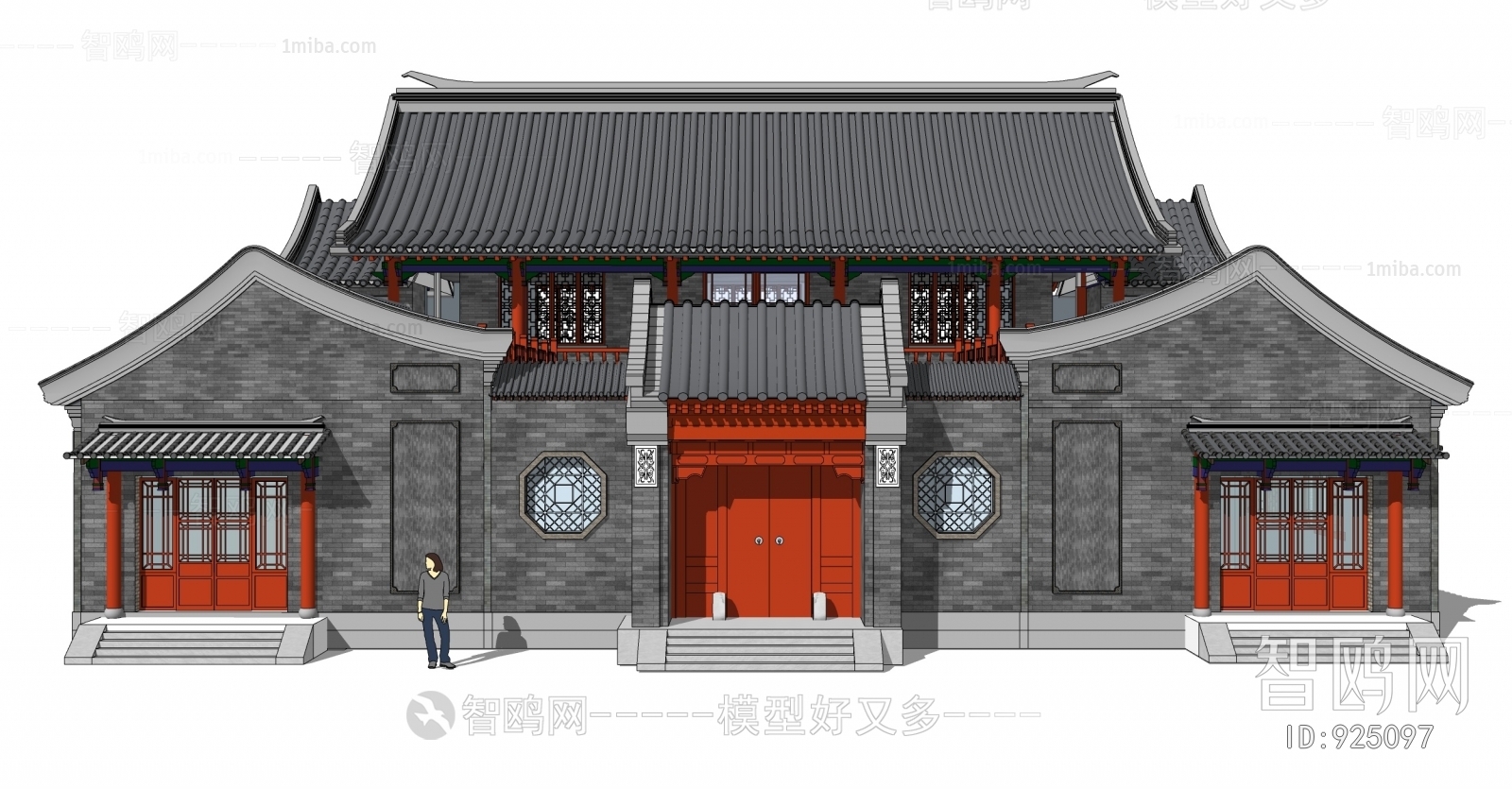 中式古建筑四合院
