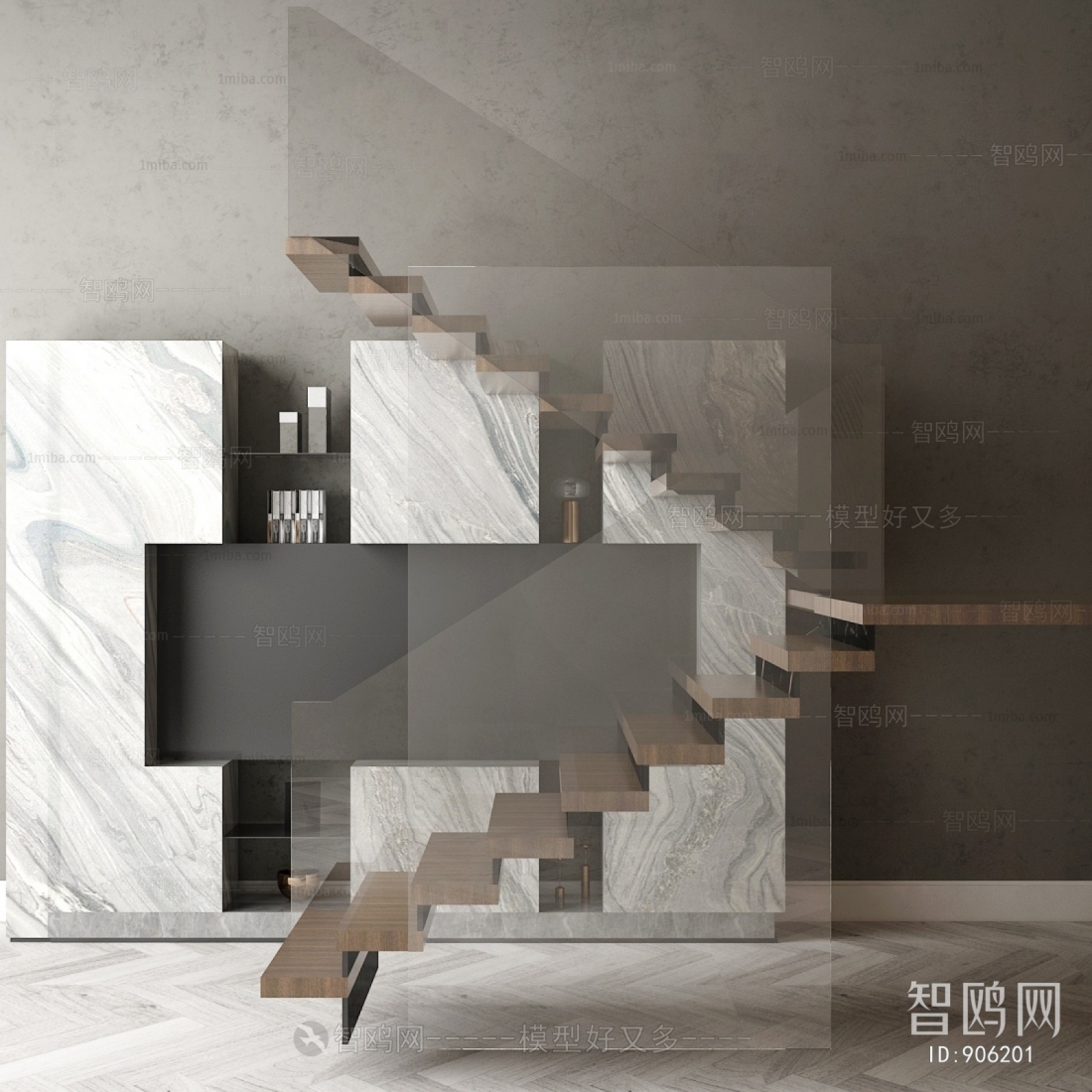 Modern Stair Balustrade/elevator