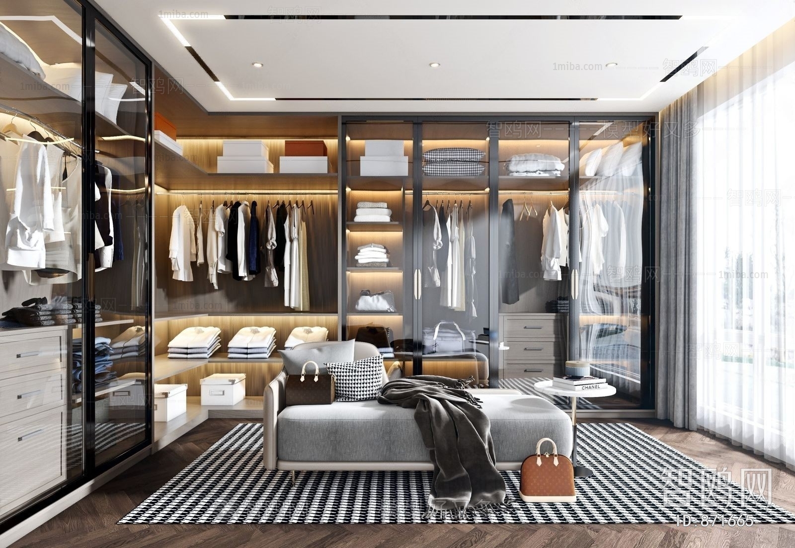 Modern Clothes Storage Area