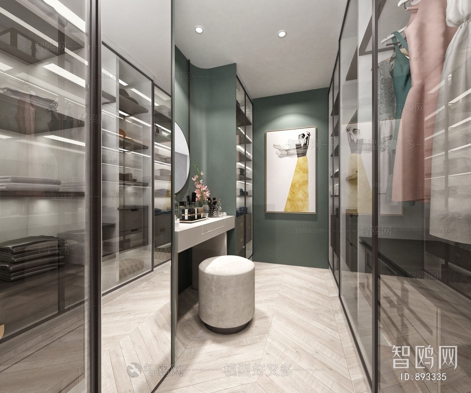 Modern Clothes Storage Area