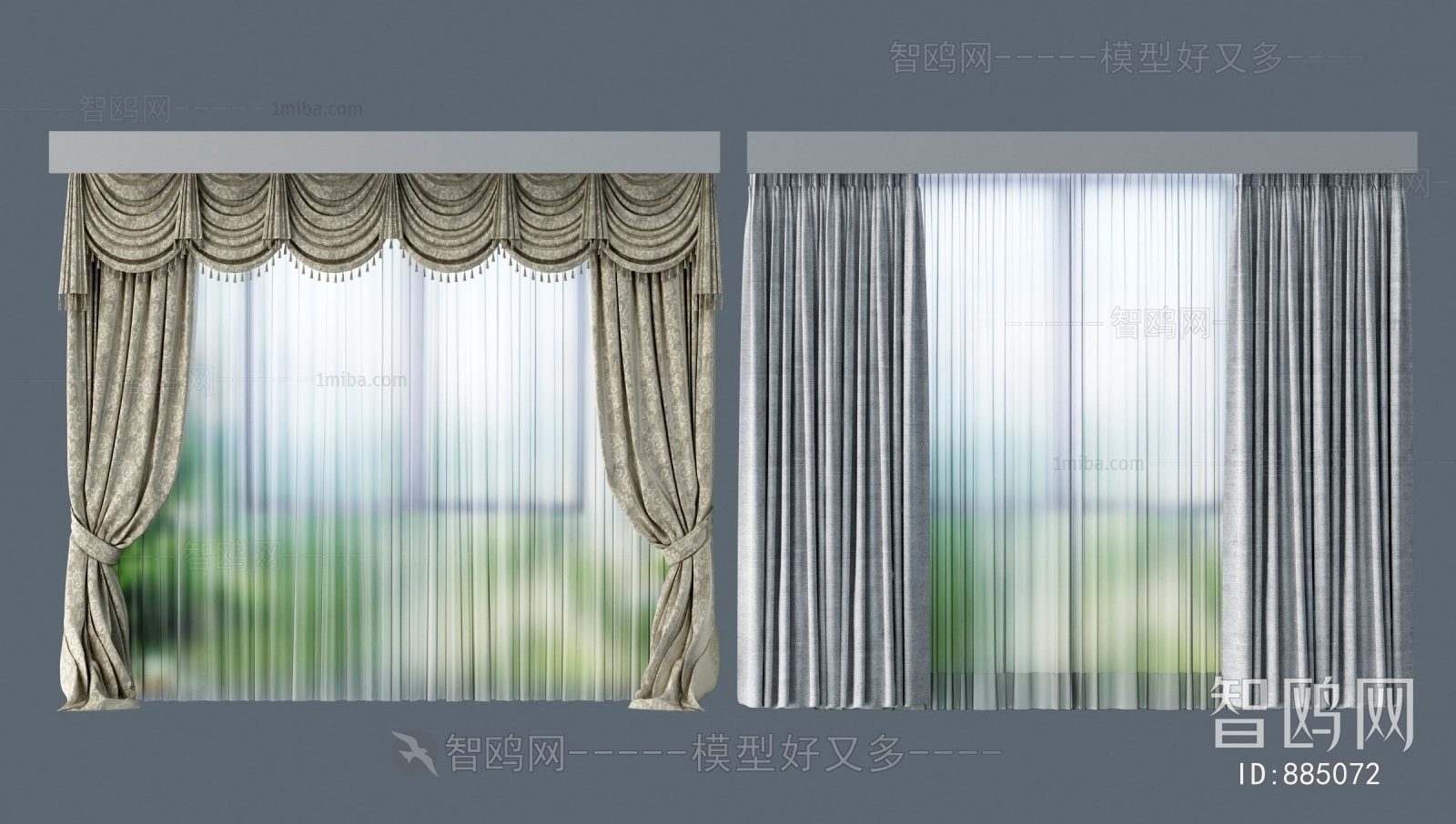 Simple European Style The Curtain