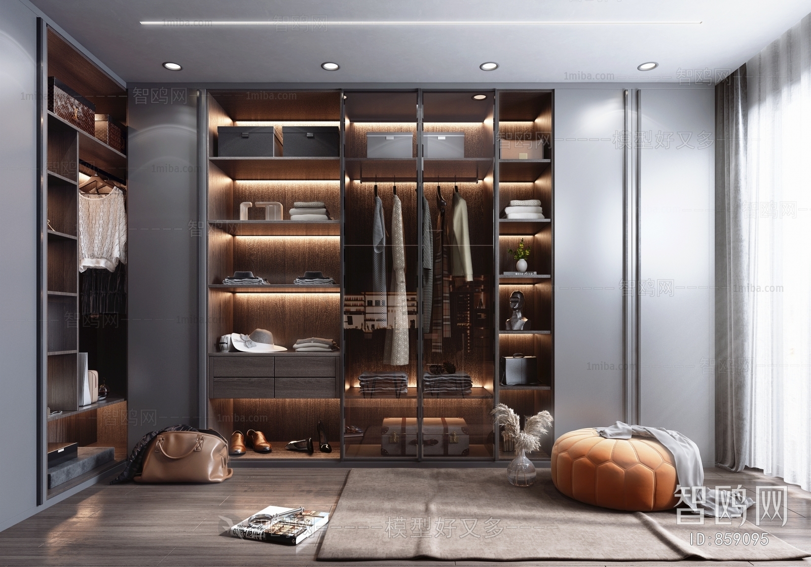 Modern Clothes Storage Area