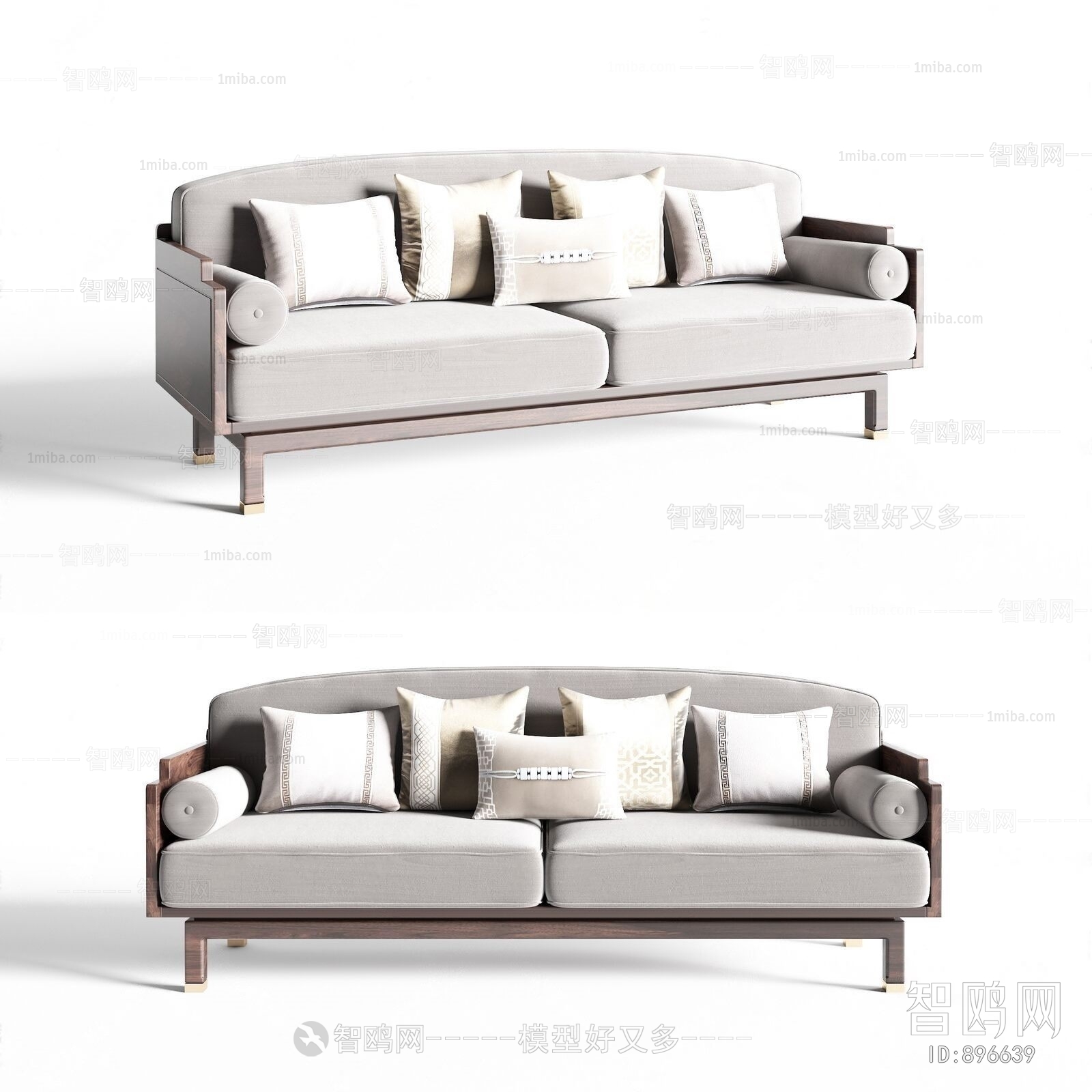 New Chinese Style A Sofa For Two