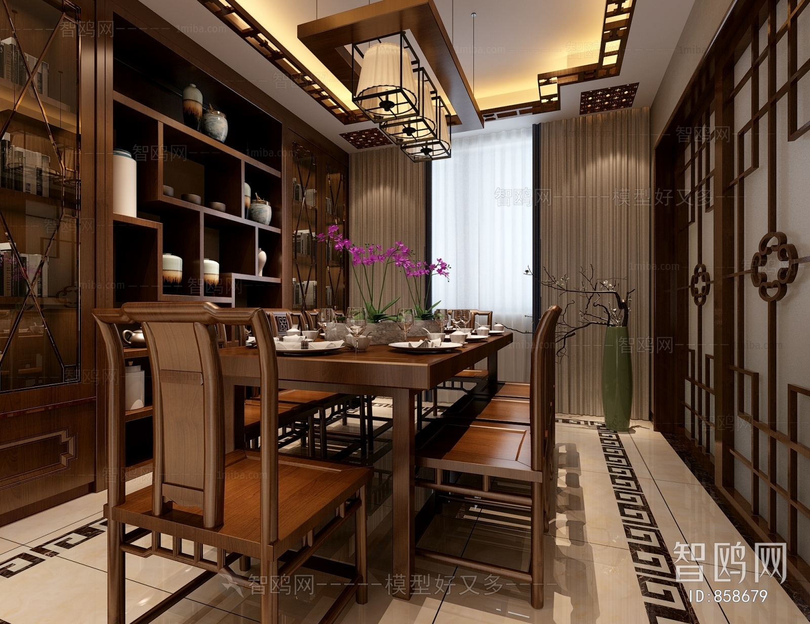 New Chinese Style Dining Room