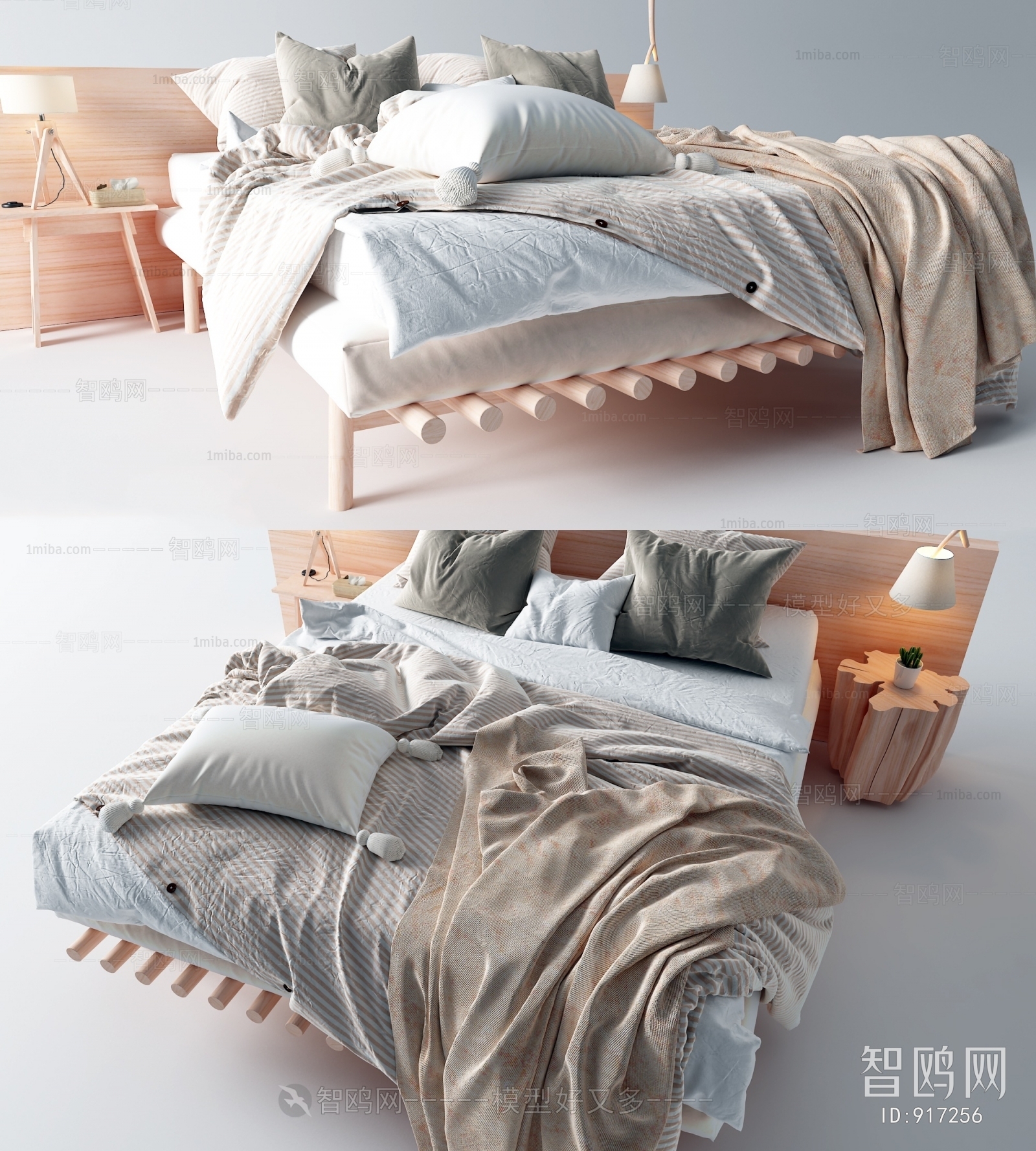 Nordic Style Double Bed