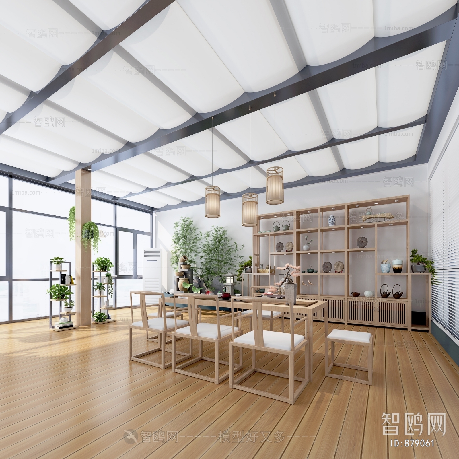 New Chinese Style Glass Sun Room