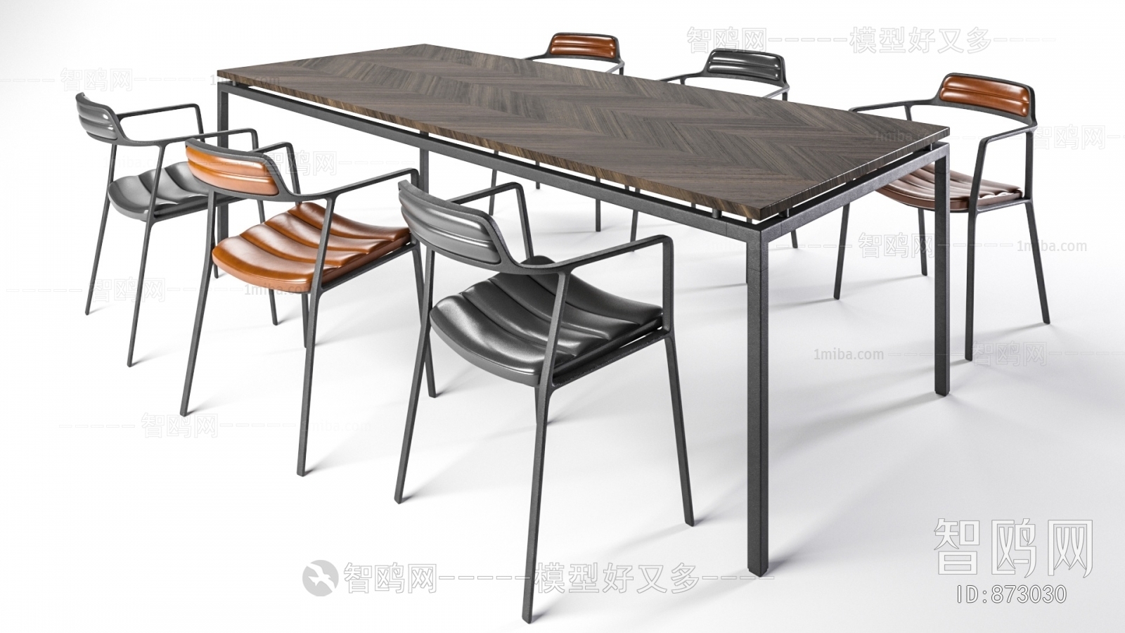 工业风铁艺餐桌椅子组合