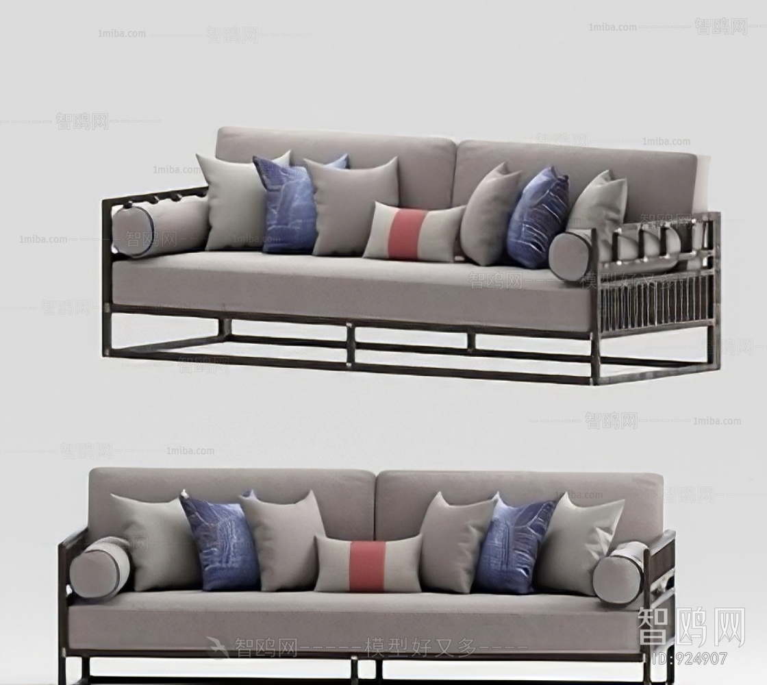 New Chinese Style A Sofa For Two