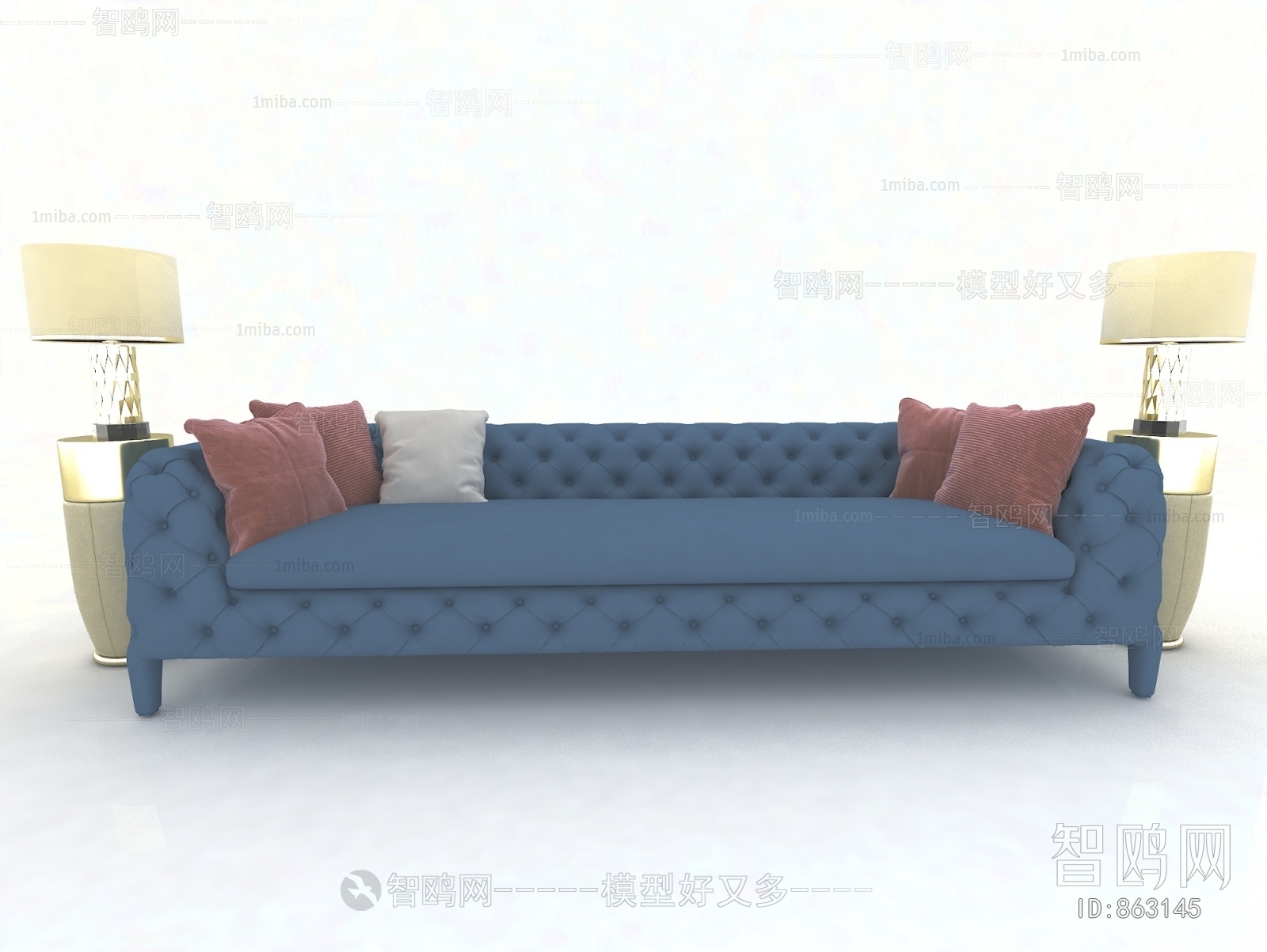 American Style Three-seat Sofa