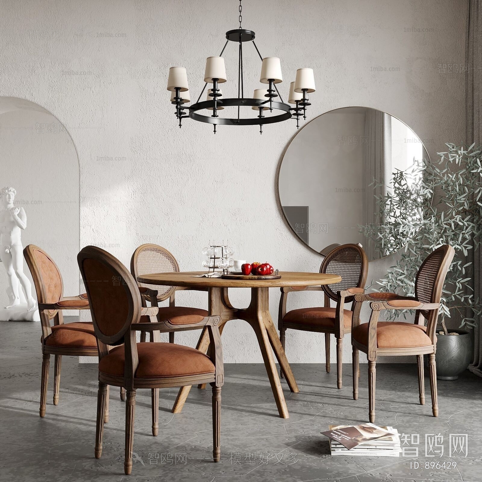 American Style Dining Table And Chairs