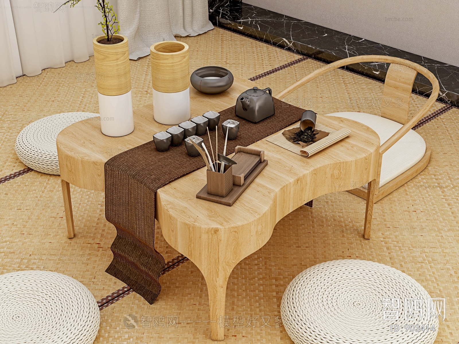 Japanese Style Tea Tables And Chairs