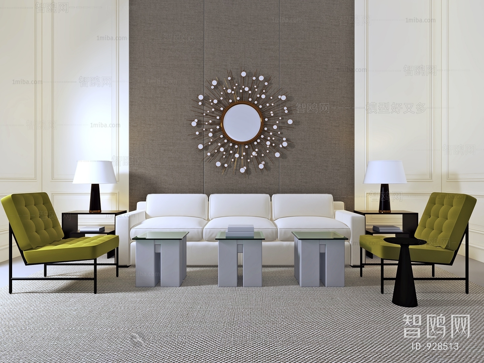 New Chinese Style Sofa Combination