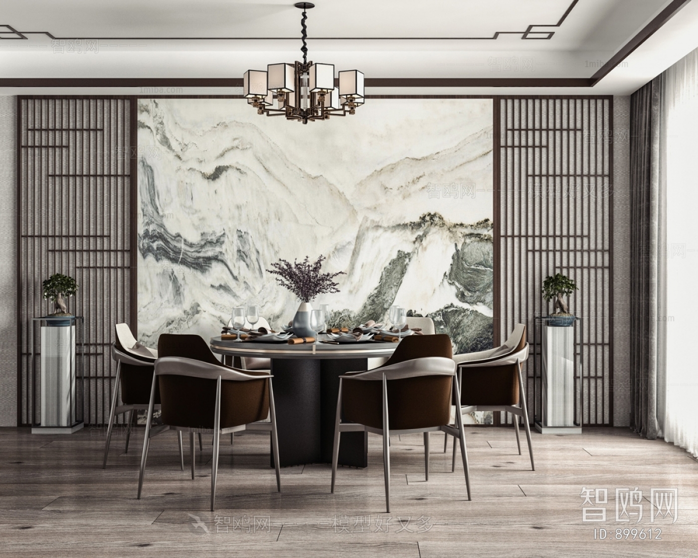 New Chinese Style Dining Room