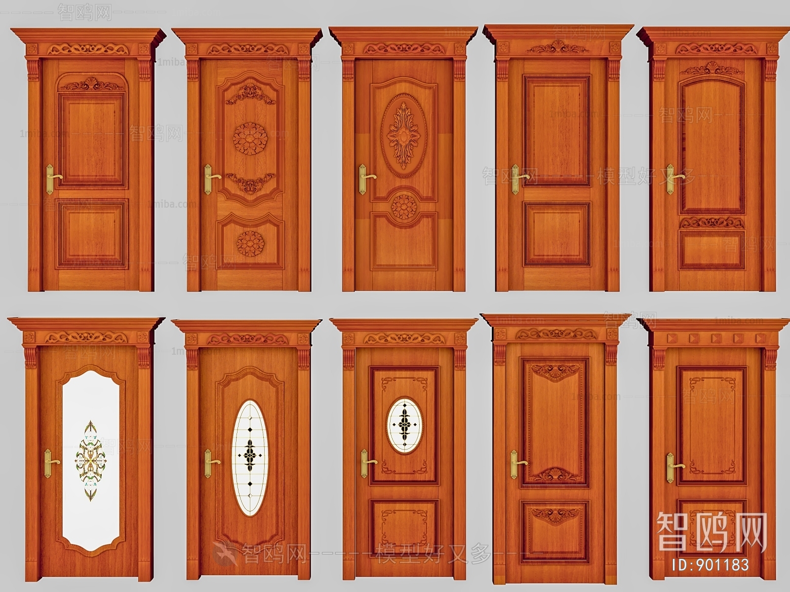 Simple European Style Door