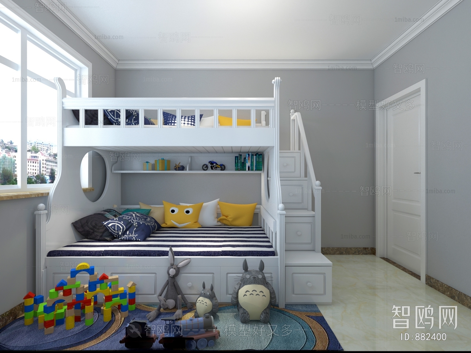 Simple European Style Children's Room