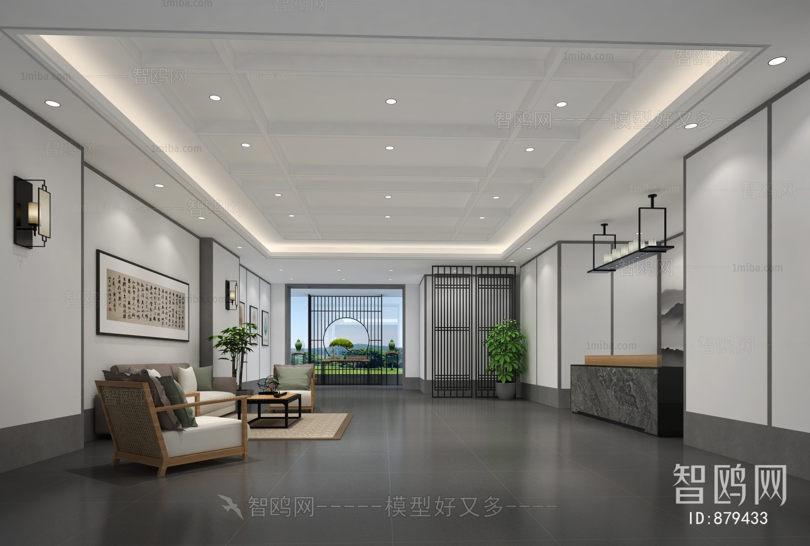 New Chinese Style Lobby Hall