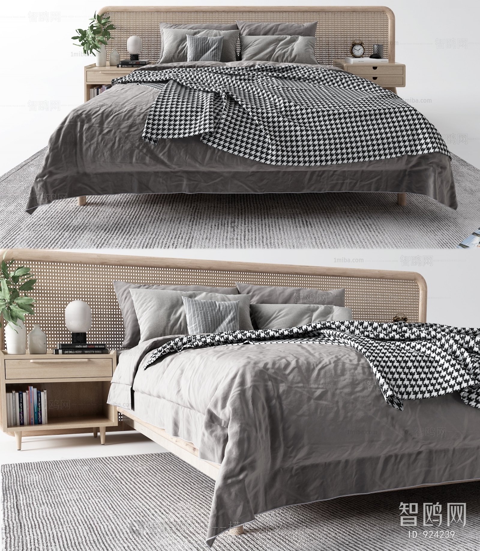 Nordic Style Double Bed