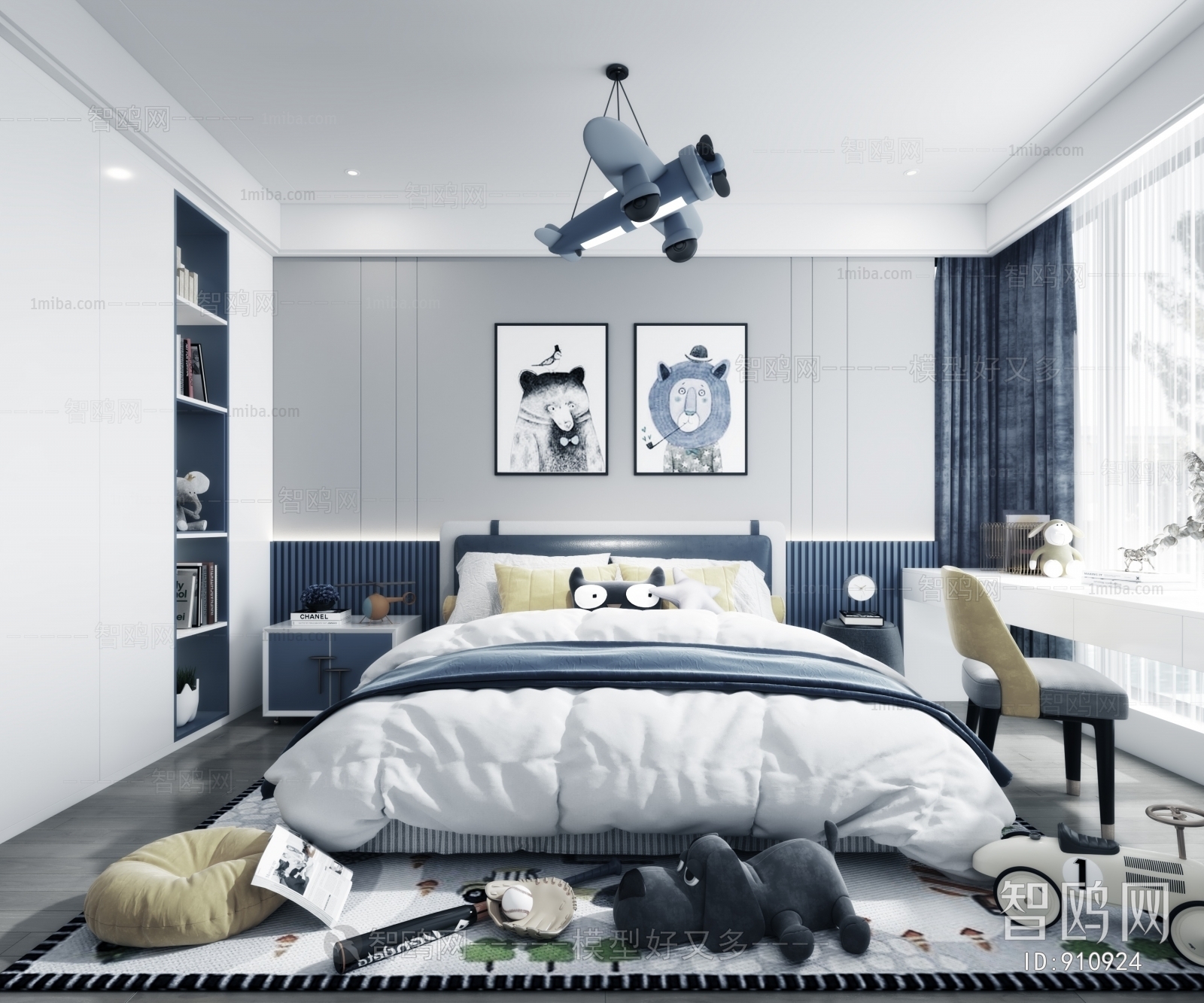 Modern Boy's Room And Son's Room