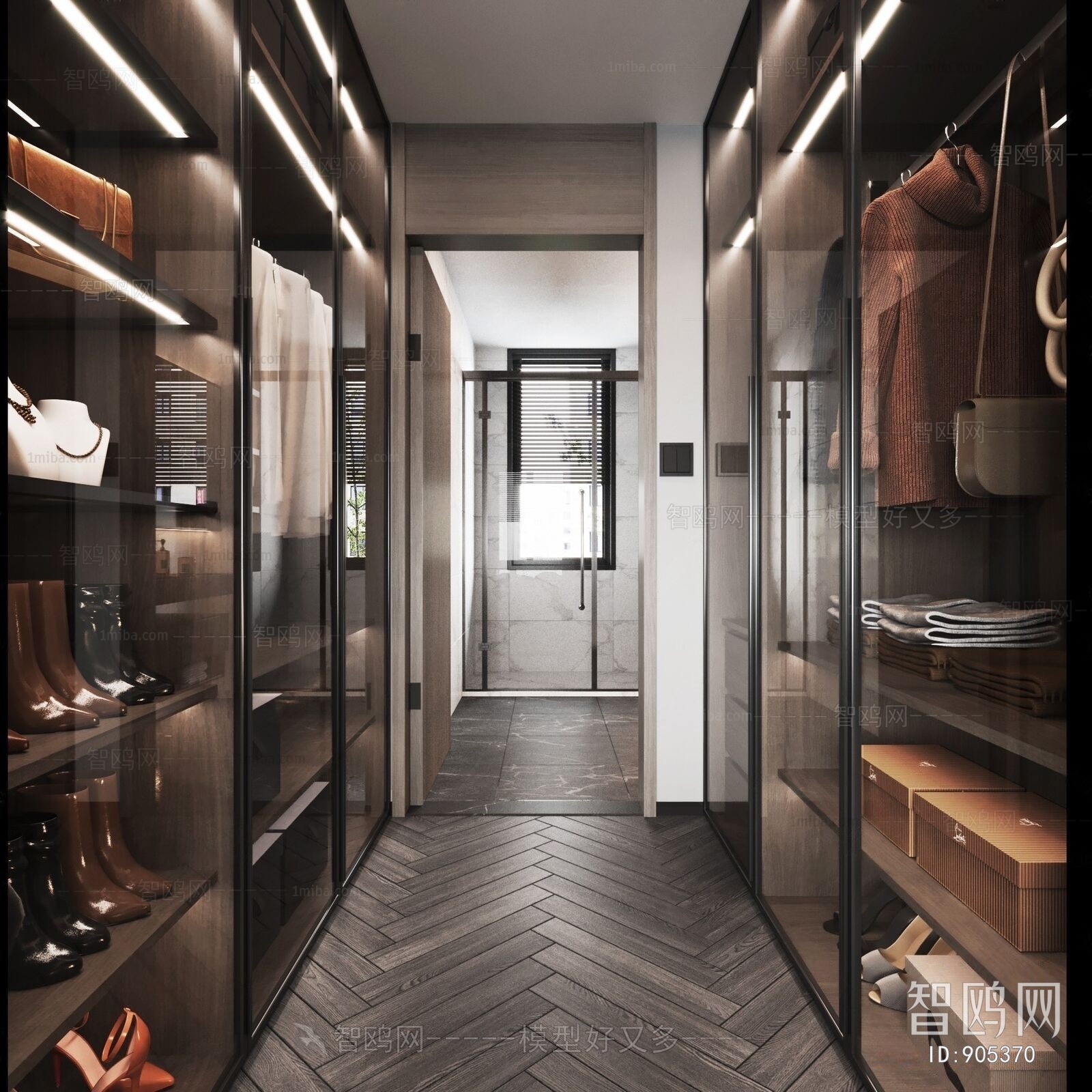 Modern Clothes Storage Area