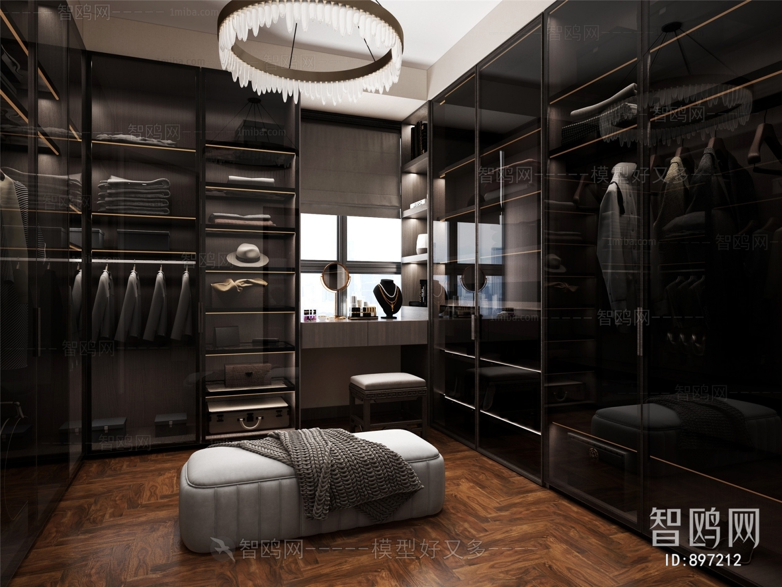 Modern Clothes Storage Area