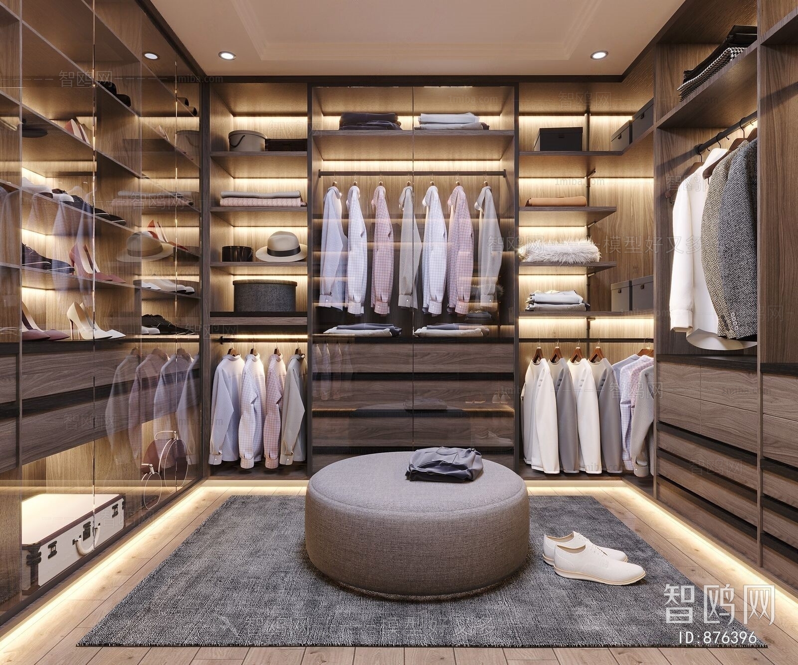 Modern Clothes Storage Area