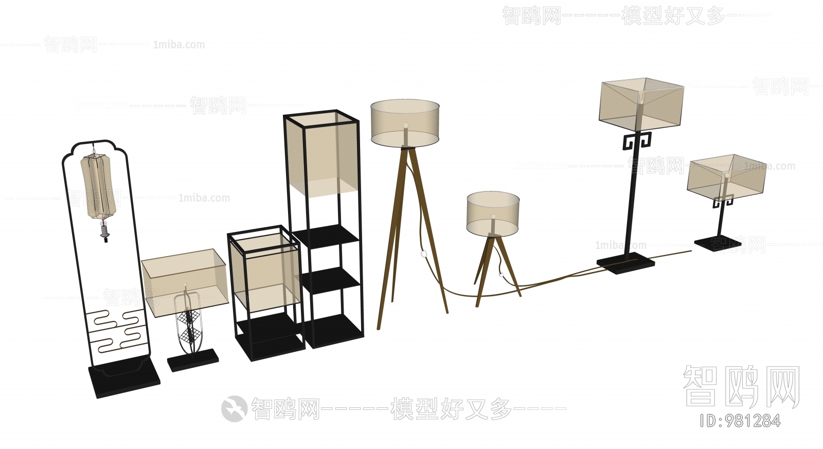 New Chinese Style Floor Lamp