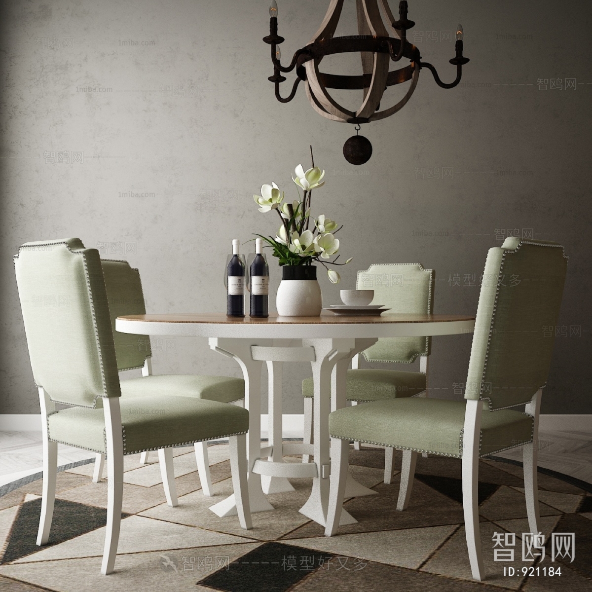 American Style Dining Table And Chairs