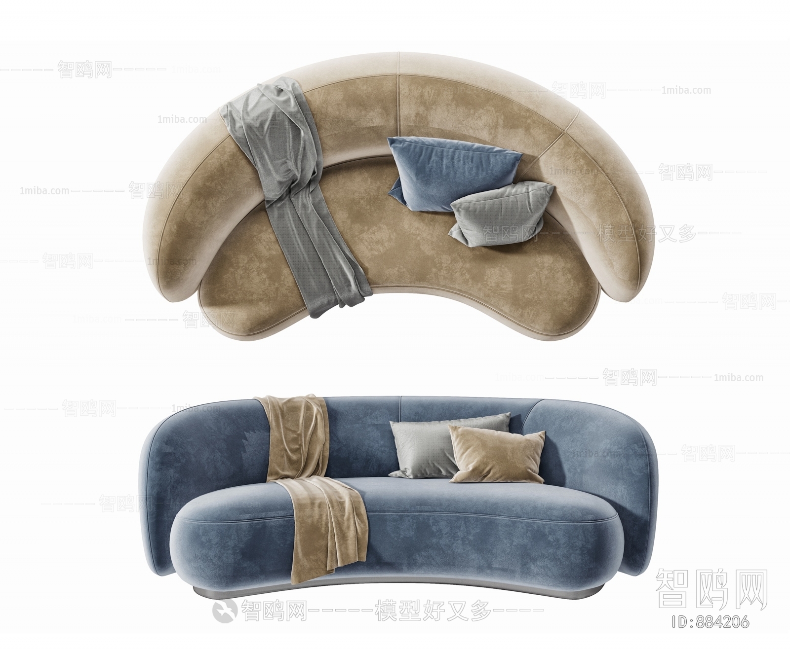 Modern Curved Sofa