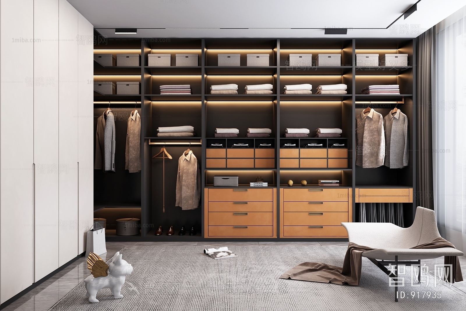 Modern Clothes Storage Area