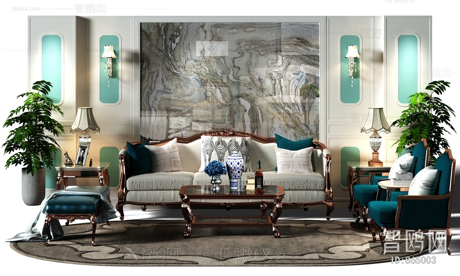 European Style Sofa Combination