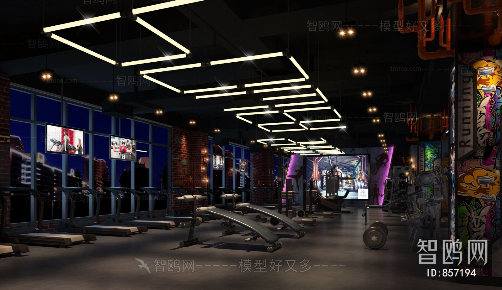 Industrial Style Gym