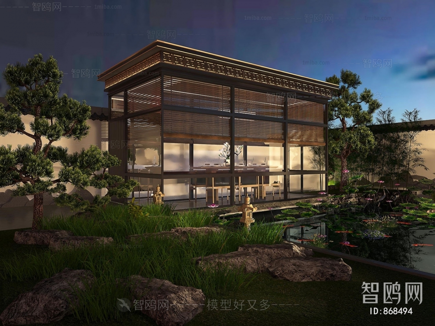 New Chinese Style Courtyard/landscape