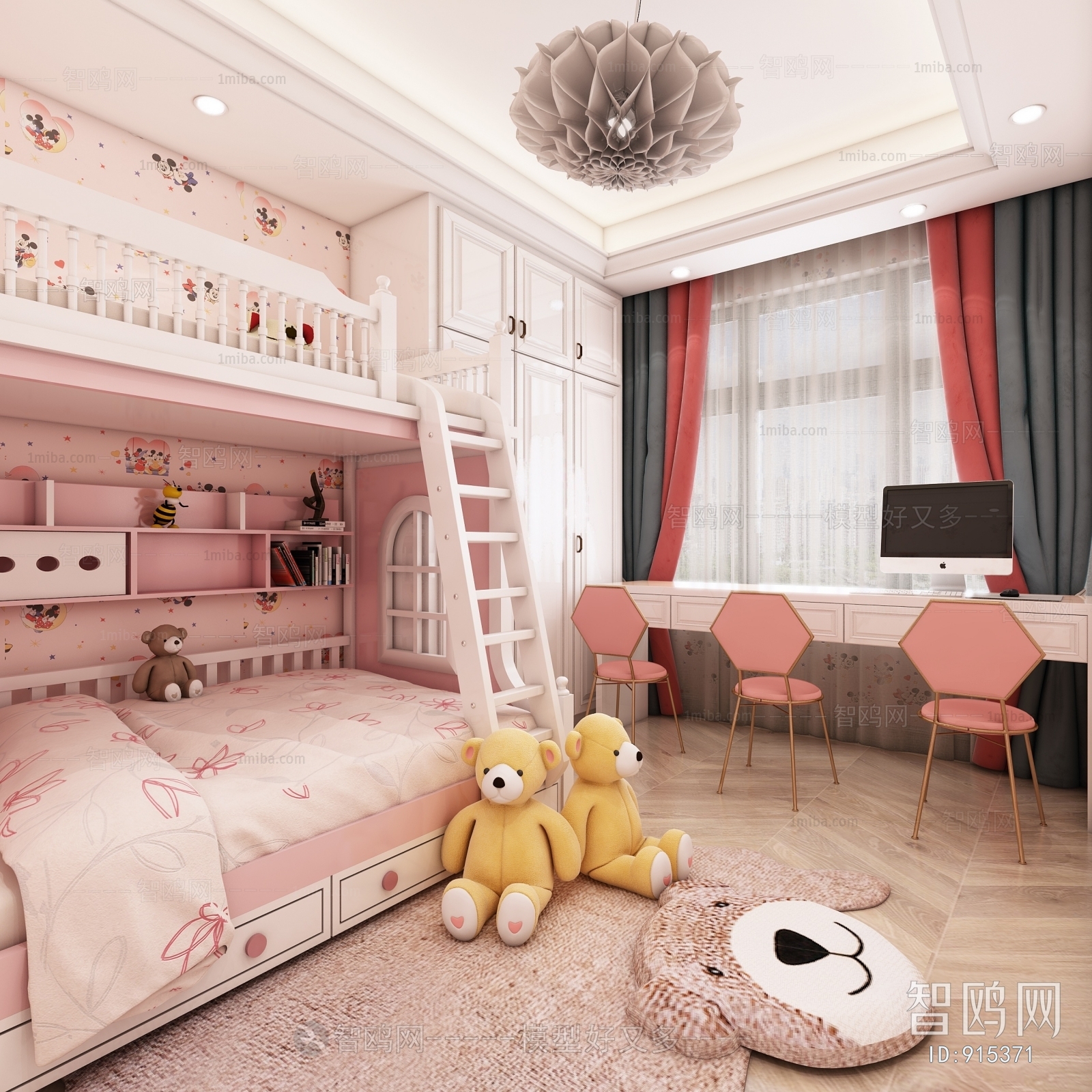 Simple European Style Children's Room