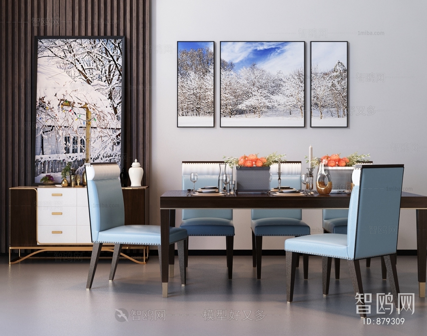 Post Modern Style Dining Table And Chairs